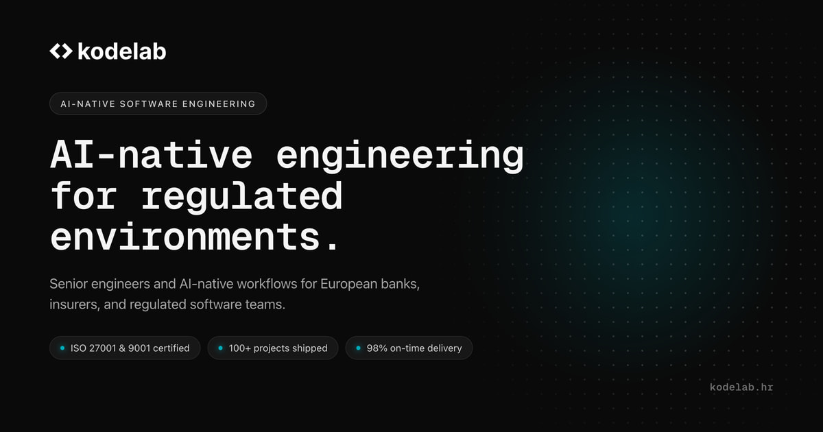 AI-Native Software Engineering Agency | Kodelab